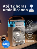 Mini Ar-Condicionado Portátil com Nebulização - Climatizador e Ventilador de Mesa Refrigerador de Ar Sortido