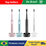 Escova De Dentes Elétrica Para Homens E Mulheres Casal Branqueador IPX7 Dente Ultrassônico À Prova D'água Automática